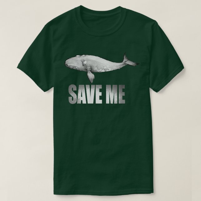 Camiseta Save The Right Whales T 5328  (Diseño del anverso)