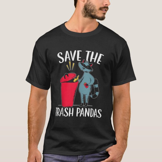 Camiseta Save The Trash Pandas Raccoon Wildlife Animal (Anverso)