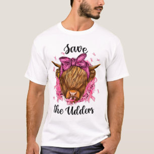 Camiseta Save the Udders Bremner Cancer Awareness Warrior C