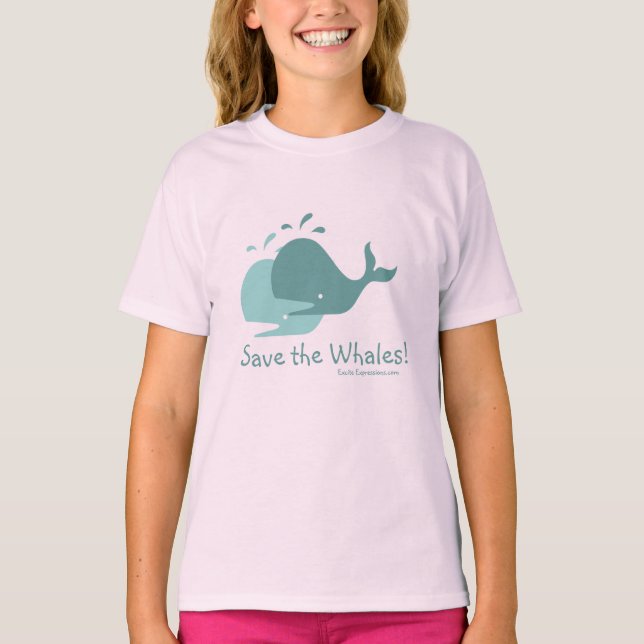 Camiseta Save the Whales! Kids Tee (Anverso)