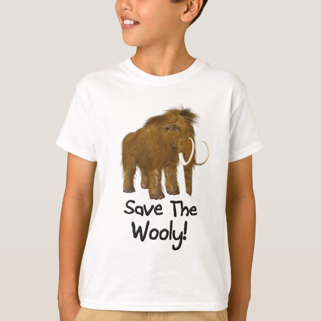 Camiseta "Save the Wooly Mammoth" Wooly Mammoth (Anverso)