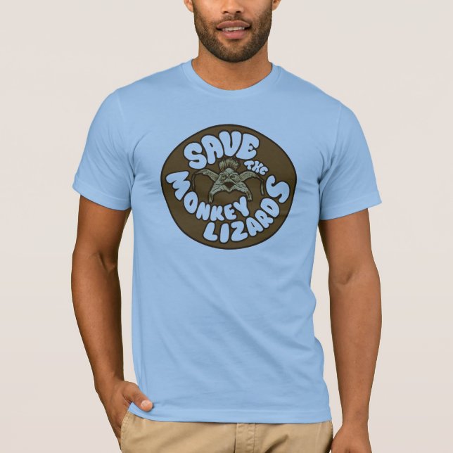 Camiseta SaveTheMonkeyLizards (Anverso)