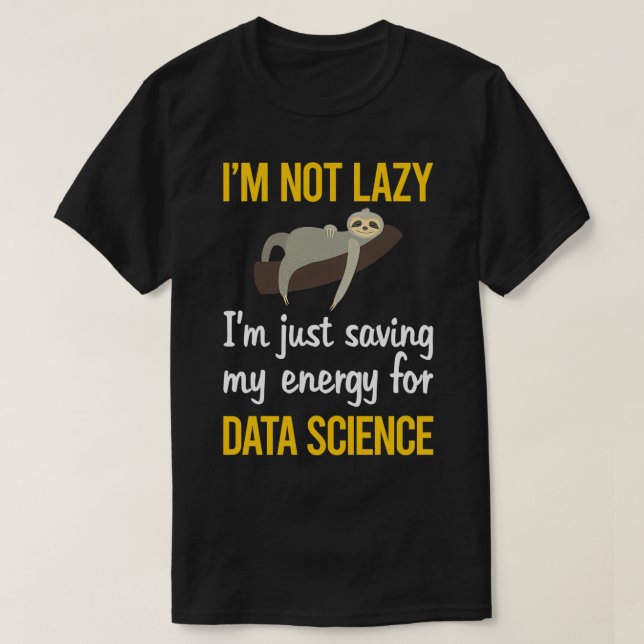 Camiseta Saving Energy Data Science (Diseño del anverso)