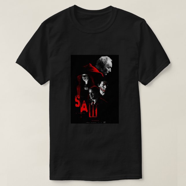 Camiseta Saw Movie Posterr Poster (Diseño del anverso)