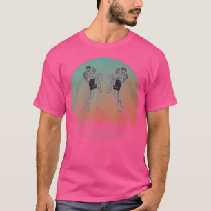 Camiseta Sawadee Thai Tradicional Sak Yant Tigre gemelo Tai