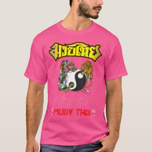 Camiseta Sawadee Thai Tradicional Sak Yant Tigre gemelo Tai