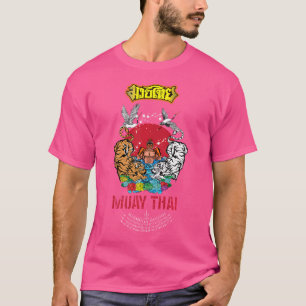 Camiseta Sawadee Thai Tradicional Sak Yant Tigre gemelo Tai