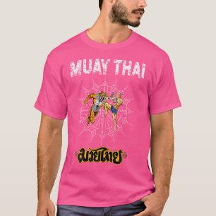 Camiseta Sawadee Thai Tradicional Sak Yant Tigre gemelo Tai