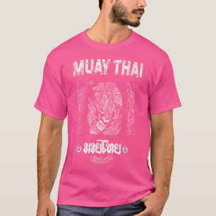 Camiseta Sawadee Thai Tradicional Sak Yant Tigre gemelo Tai