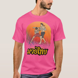 Camiseta Sawadee Thai Tradicional Sak Yant Tigre gemelo Tai