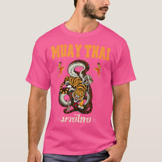 Camiseta Sawadee Thai Tradicional Sak Yant Tigre gemelo Tai