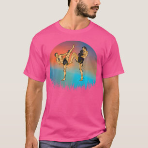 Camiseta Sawadee Thai Tradicional Sak Yant Tigre gemelo Tai