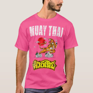 Camiseta Sawadee Thai Tradicional Sak Yant Tigre gemelo Tai