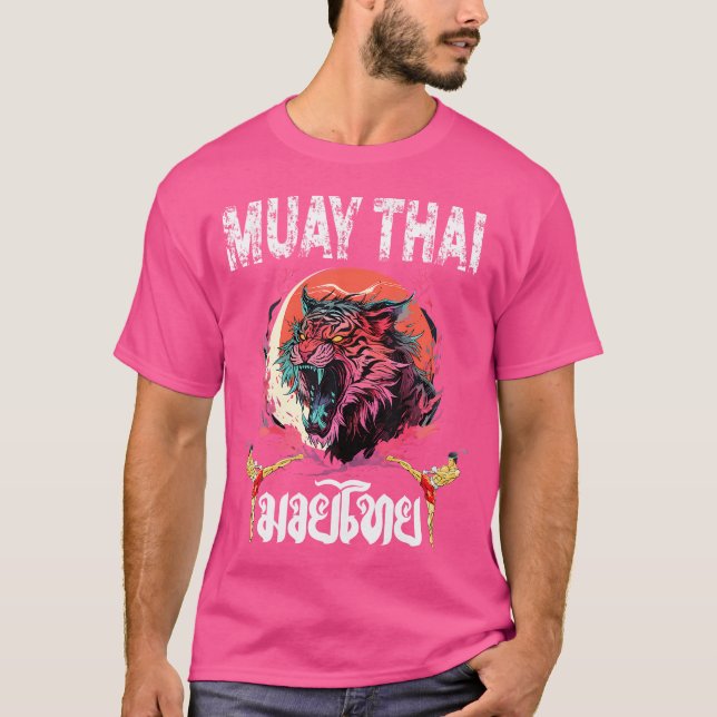 Camiseta Sawadee Thai Tradicional Sak Yant Tigre gemelo Tai