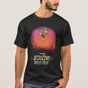 Camiseta Sawadee Thai Tradicional Sak Yant Tigre gemelo Tai
