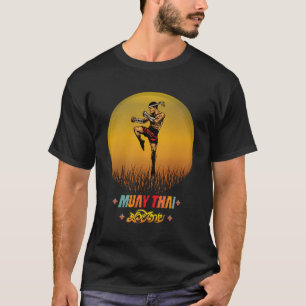 Camiseta Sawadee Thai Tradicional Sak Yant Tigre gemelo Tai