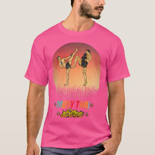 Camiseta Sawadee Thai Tradicional Sak Yant Tigre gemelo Tai