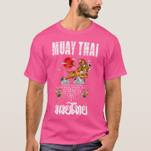 Camiseta Sawadee Thai Tradicional Sak Yant Tigre gemelo Tai