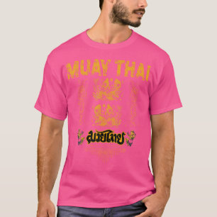 Camiseta Sawadee Thai Tradicional Sak Yant Tigre gemelo Tai