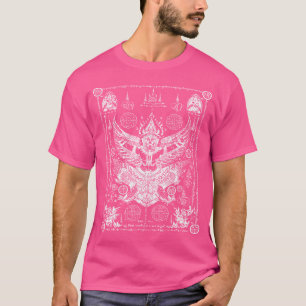 Camiseta Sawadee Thai tradicional Sak Yant Tigres gemelos t