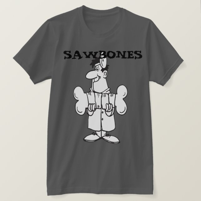 Camiseta Sawbones (Anverso del diseño)