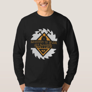Camiseta Sawdust Es Hombre Purpurina Chainsaw Wood Trabajan