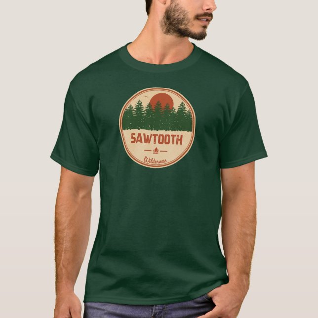 Camiseta Sawtooth Wilderness Idaho (Anverso)