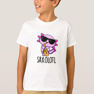 Camiseta Sax-olotl Chistes divertidos de Saxofón 