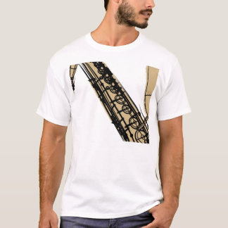 Camiseta saxo tenor de color caqui