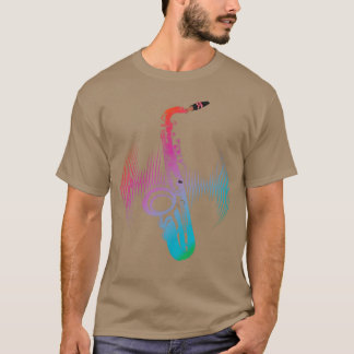 Camiseta Saxofo saxofonista de música de Jazz Instrumental