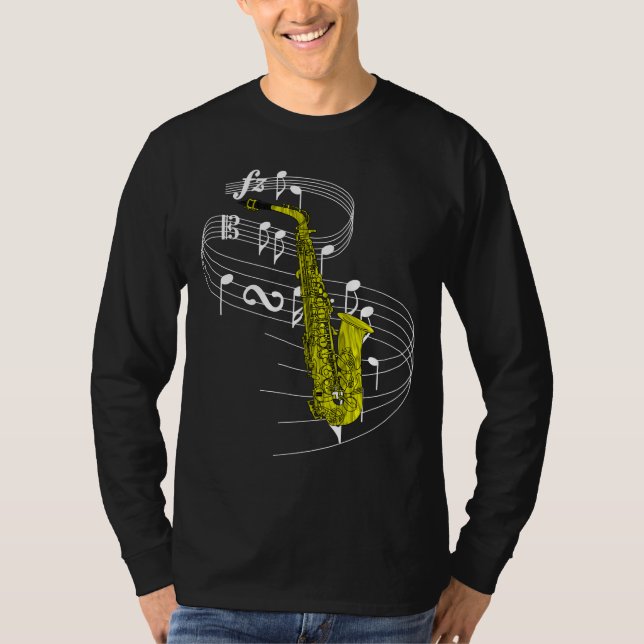 Camiseta Saxofón (Anverso)