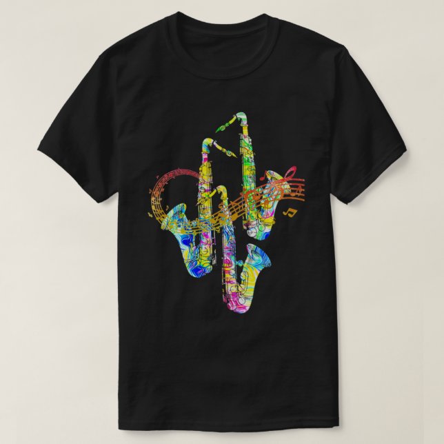 Camiseta Saxofón (Diseño del anverso)