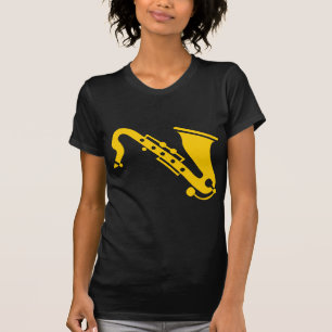 Camiseta Saxofón - Ámbar