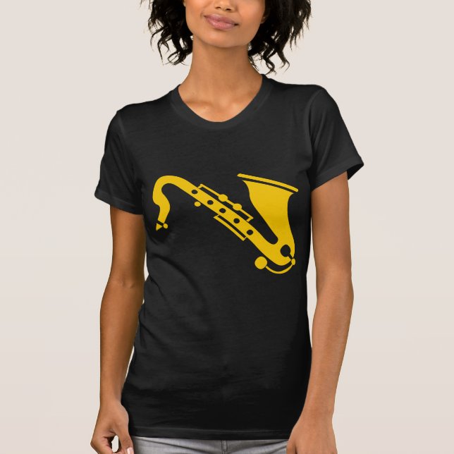 Camiseta Saxofón - Ámbar (Anverso)
