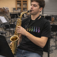 Saxofón Arcoíris Instrumento de Música Jazz Colori
