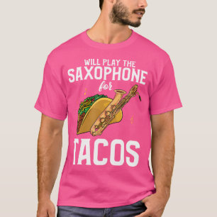 Camiseta Saxofón Barítono Divertido Tocará Saxofón Para T