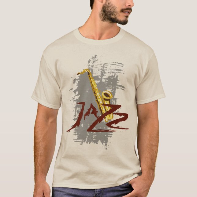 Camiseta Saxofón del jazz (Anverso)