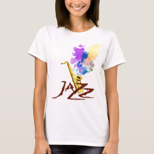 Camiseta Saxofón del jazz