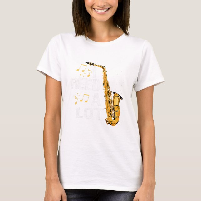 Camiseta Saxofón divertido (Anverso)