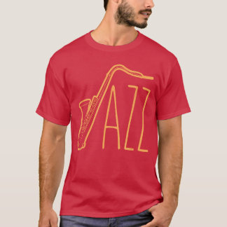 Camiseta Saxofón genial para hombres y mujeres, banda de mú