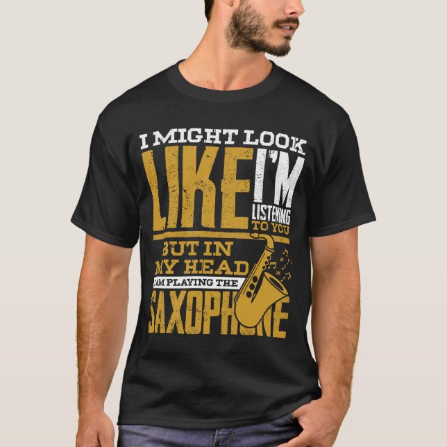 Camiseta Saxofón jugador (Anverso)