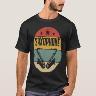 Camiseta Saxofón Jugador Música Jazz Tenor 10
