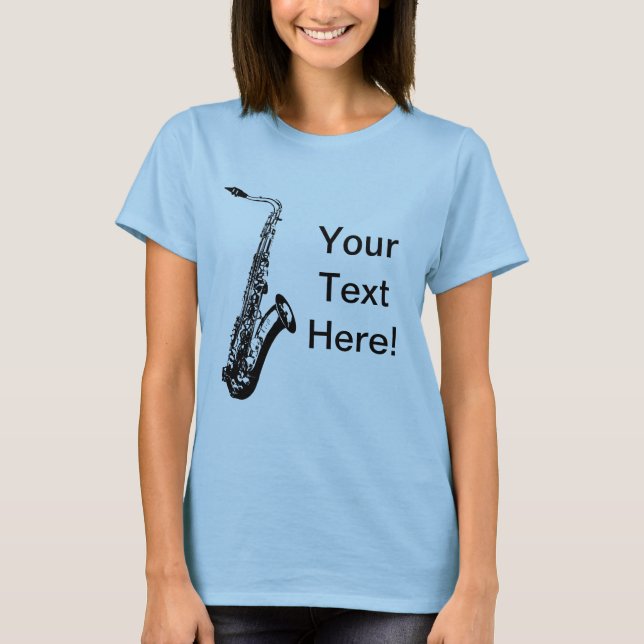 Camiseta Saxofón personalizado (Anverso)