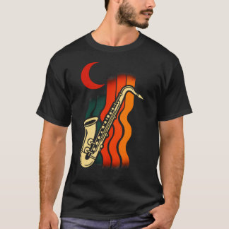 Camiseta Saxofón Retro - Amantes de la Música Jazz