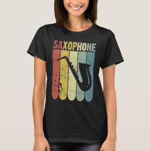Camiseta Saxofón Saxofonista Música Jazz Tenor