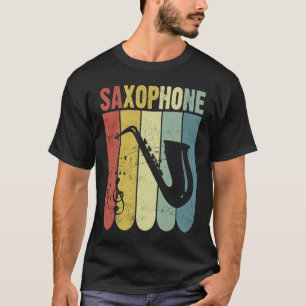 Camiseta Saxofón Saxofonista Música Jazz Tenor