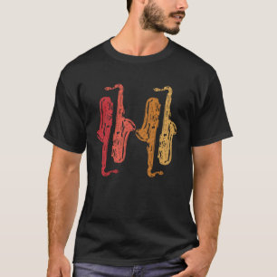 Camiseta Saxofón Saxofonista Música Jazz Tenor