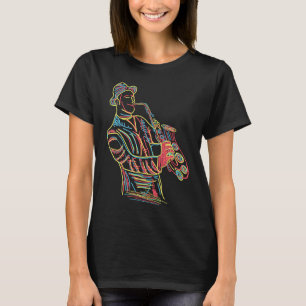 Camiseta Saxofón Saxofonista y Músico