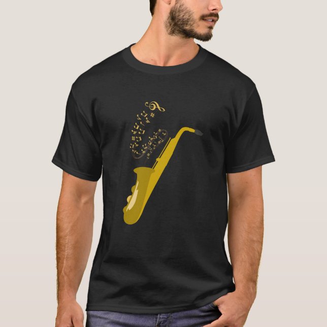 Camiseta saxofónica (Anverso)