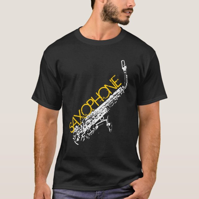 Camiseta saxofónica (Anverso)